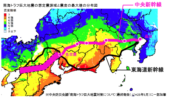 中央新幹線の路線の概要