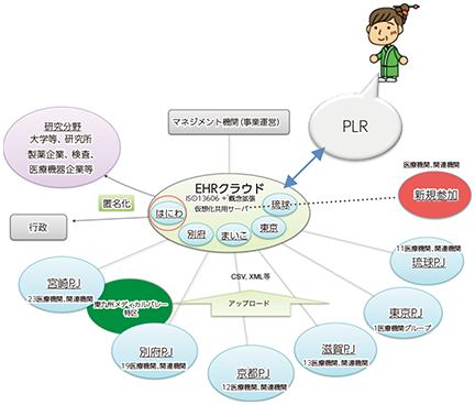 図表3-3-1-11 PLRアプリと千年カルテの連携イメージ