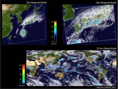 台風シミュレーションの例