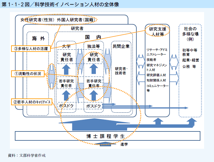 第1-1-2図 科学技術イノベーション人材の全体像