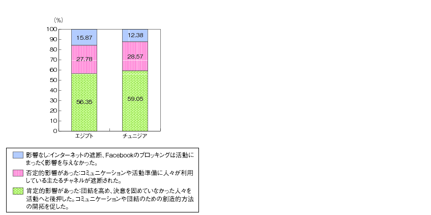 図表5 政府によるインターネット遮断の抗議活動への影響