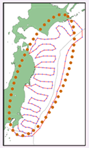 第2－2－1図 日本海溝海底地震・津波観測網のイメージ図