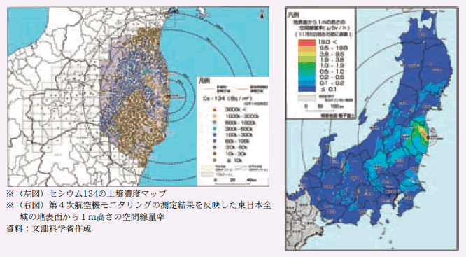 第2－2－4図 放射線量等分布マップ