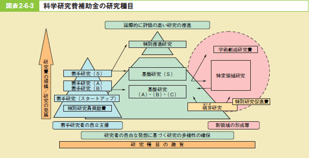 図表2－6－3 科学研究費補助金の研究種目