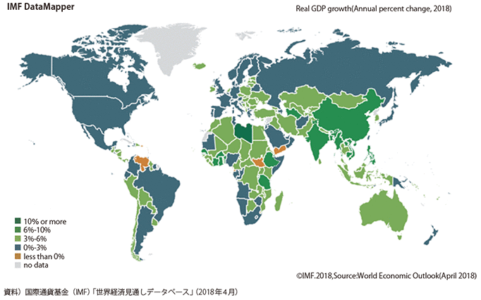 図表1-1-6　世界のGDP成長率（2018年（推計））