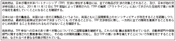 第Ⅱ-1-1-9図　日米の共同声明（2月22日付）