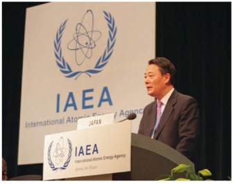 第4-3-2-3 図　IAEA 閣僚会議における海江田経済産業大臣の演説