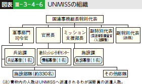 図表III-3-4-6 UNMISSの組織
