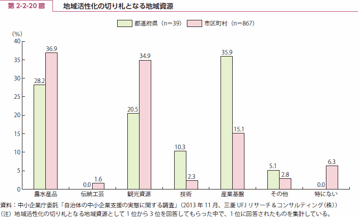 第 2-2-20 図 地域活性化の切り札となる地域資源