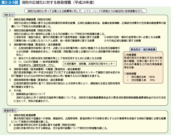 第2-2-5図 消防の広域化に対する財政措置(平成28年度)