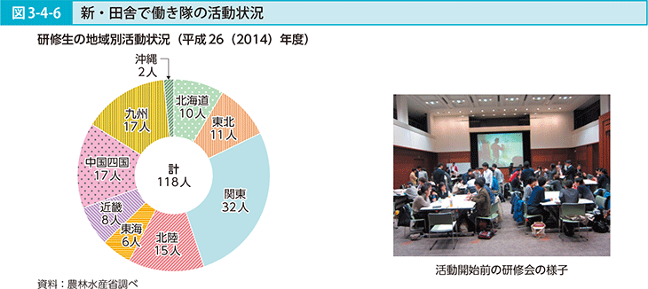 図3-4-6 新・田舎で働き隊の活動状況