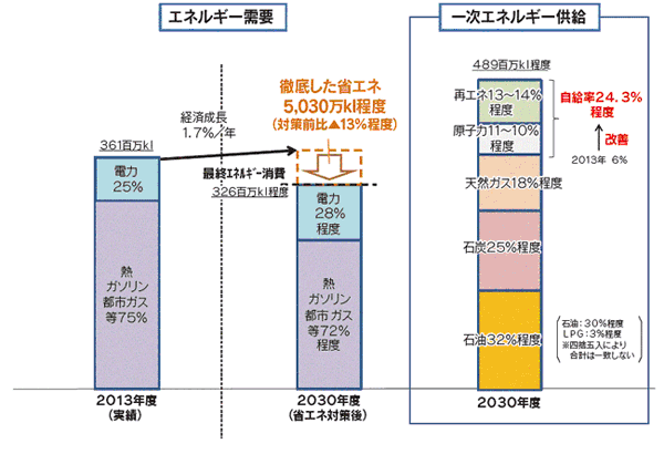 （１）エネルギー需要及び一次エネルギー供給構造