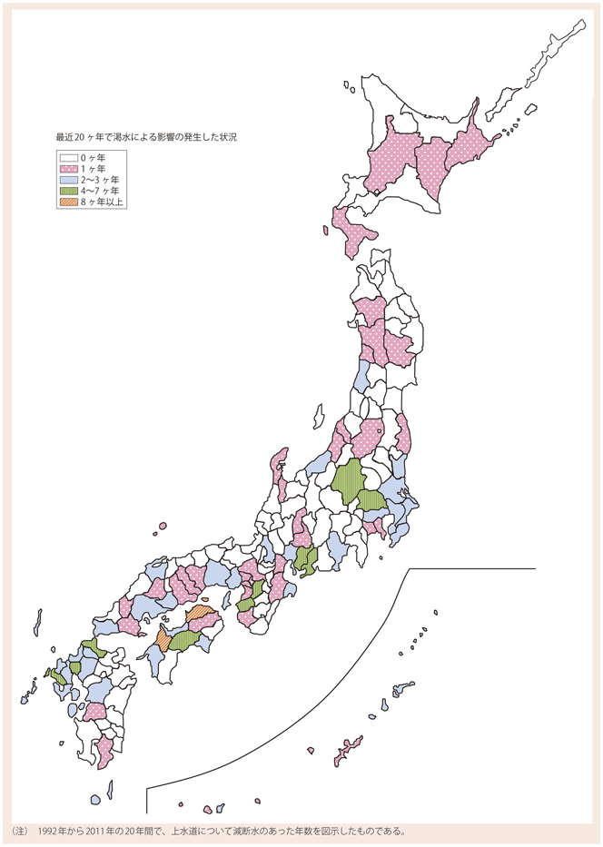 資料6-8　渇水発生年数