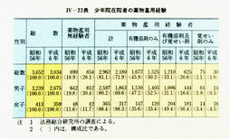 IV-22表　少年院在院者の薬物濫用経験