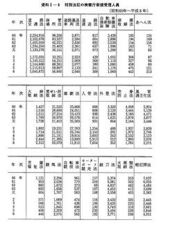 資料I-6　特別法犯の検察庁新規受理人員