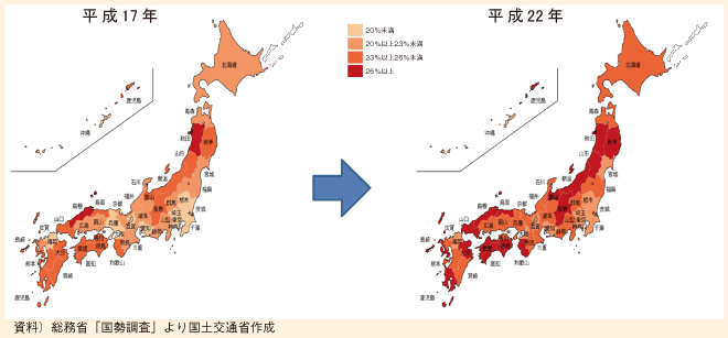 図表95　都道府県別高齢化率（65歳以上の人口の割合）