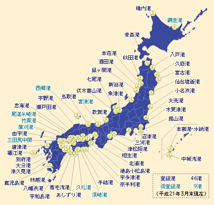 図表II-3-2-5　みなとオアシス全国マップ