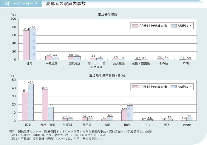 図1－2－6－3 高齢者の家庭内事故