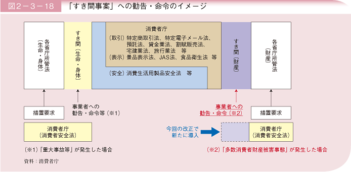 図2－3－18 「すき間事案」への勧告・命令のイメージ