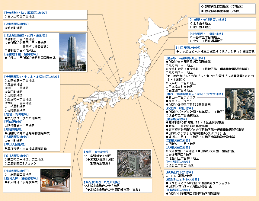 図表II-3-3-6　都市再生緊急整備地域における民間都市再生事業