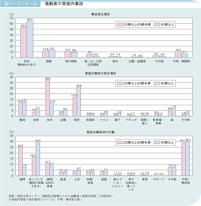 図1－2－6－3 高齢者の家庭内事故
