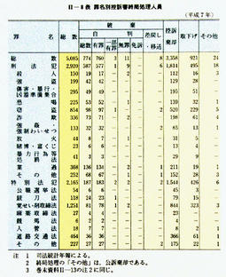 II-8表　罪名別控訴審終局処理人員