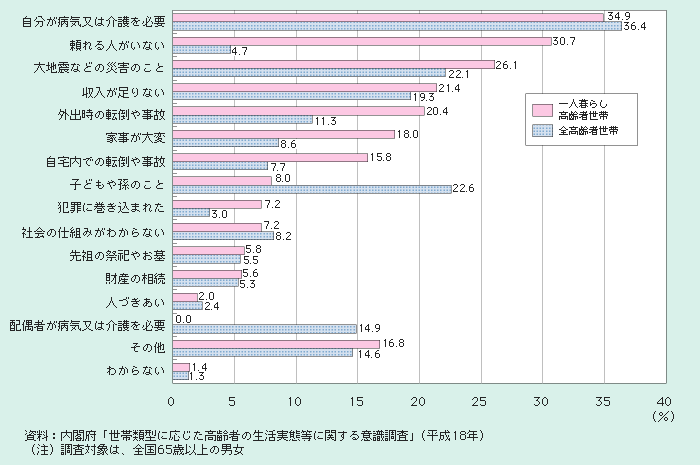 図2－2－4 心配ごとの内容