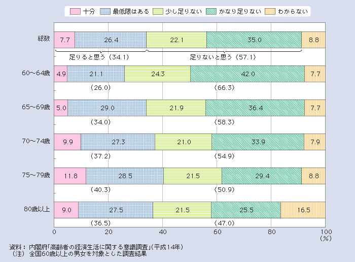 図１－２－21 高齢者の老後の備え