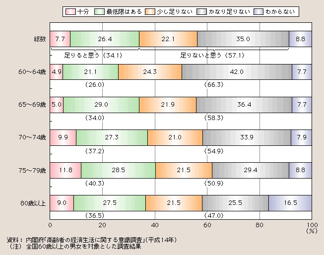 図１－２－21 高齢者の老後の備え