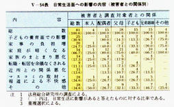 V-54表　日常生活面への影響の内容