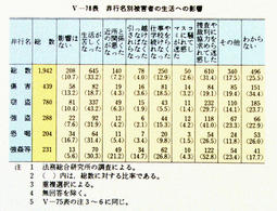 V-78表　非行名別被害者の生活への影響