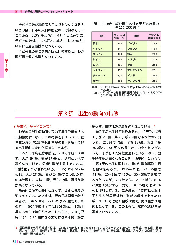 第1‐1‐10表 出生コーホート別妻の出生児数割合及び平均出生児数