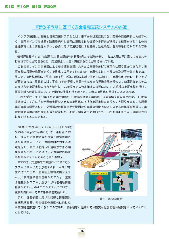 図2 ITS車載器による安全運転支援のイメージ