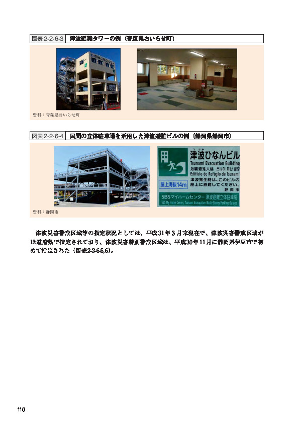 図表2-2-6-4 民間の立体駐車場を活用した津波避難ビルの例（静岡県静岡市）