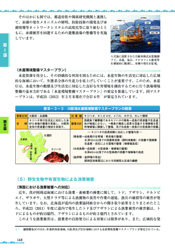 表III-3-3 大阪湾水産環境整備マスタープランの概要