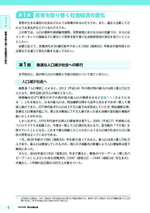 図表1-2-6 経済状況と各世代の関係（イメージ）