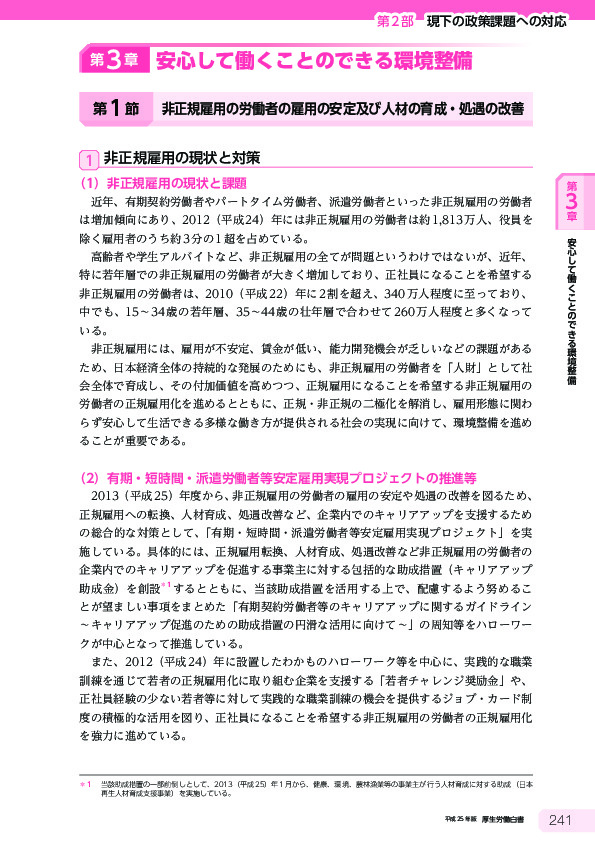 図表3-2-1 医療分野の「雇用の質」向上プロジェクトチーム報告