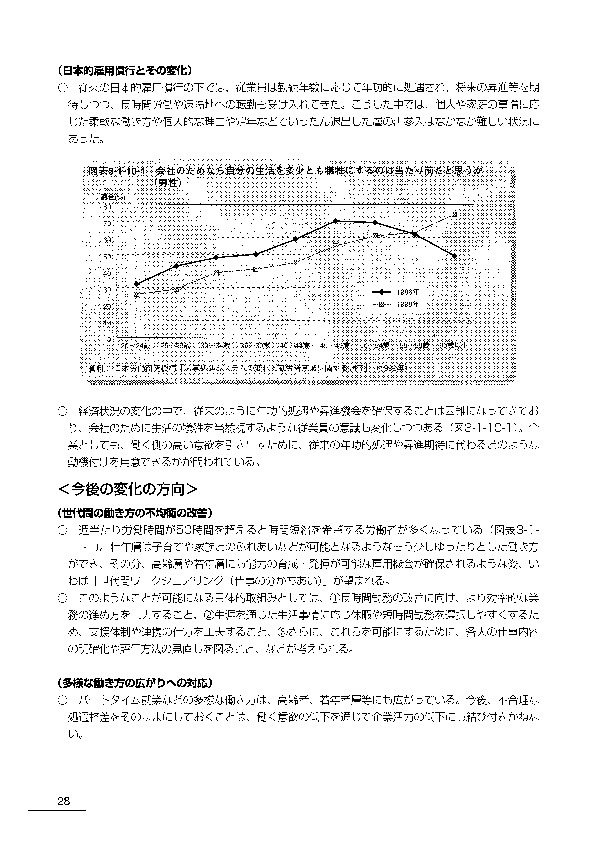 図表3-1-10-1 会社のためなら自分の生活を多少とも犠牲にするのは当たり前だと思うか （男性）