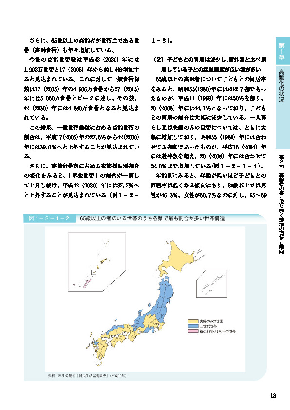 表１－２－１－８ 別居している子との接触頻度