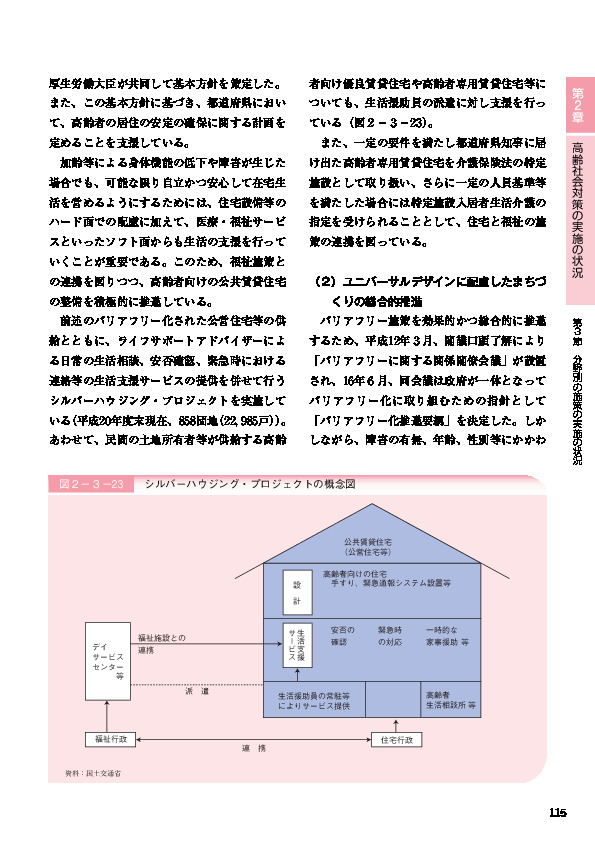 表２－３－２４ 高齢者に配慮したまちづくりの総合的な推進