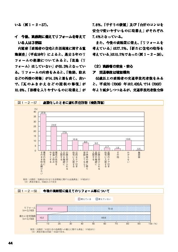 図1-2-60 高齢者による交通事故件数の推移(各年12月末)