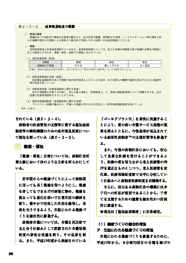 図2-3-6 健康日本21中間評価報告書(概要)