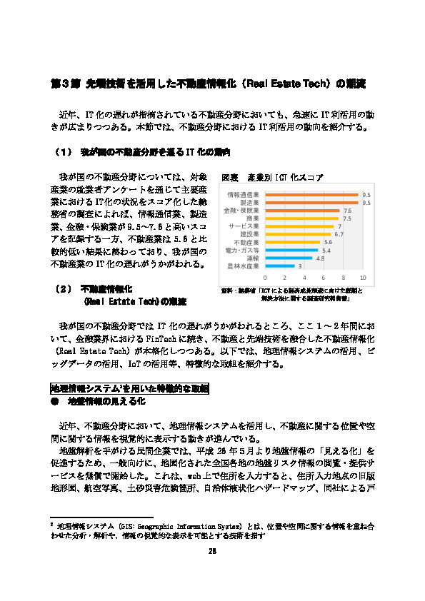 図表 産業別 ICT 化スコア