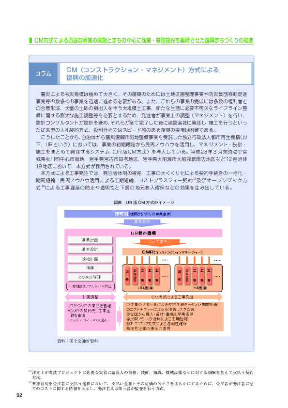 図表　UR 版 CM 方式のイメージ