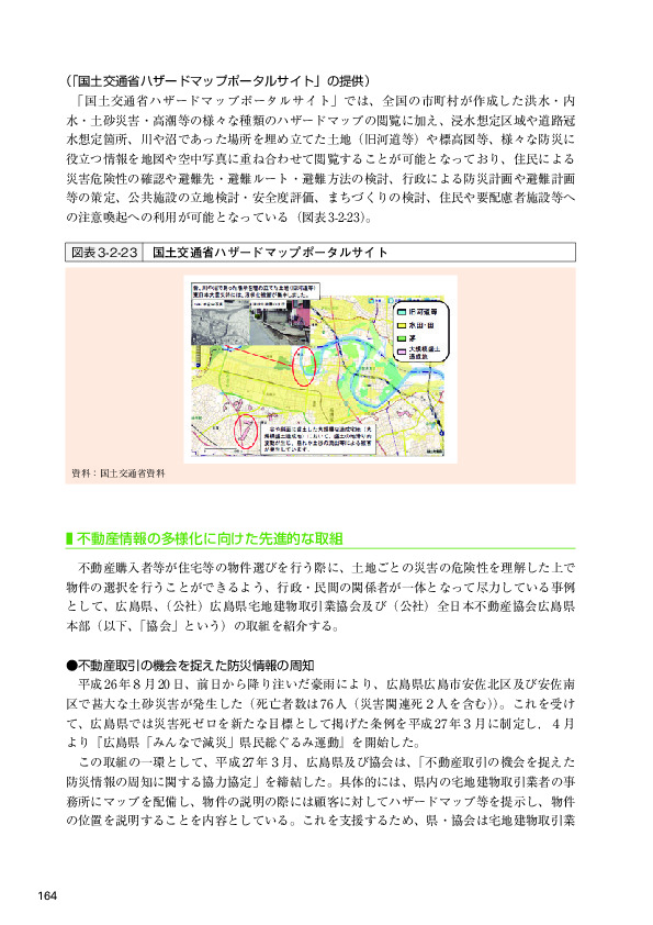 図表3-2-23 国土交通省ハザードマップポータルサイト