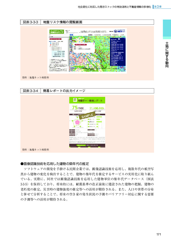 図表3-3-3 地盤リスク情報の閲覧画面